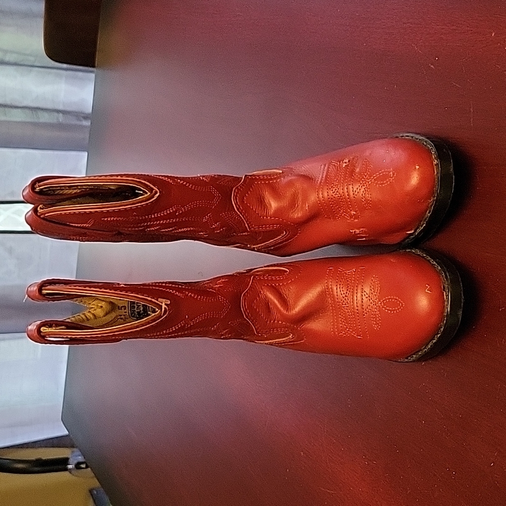 Kids Red Cowboy Boots